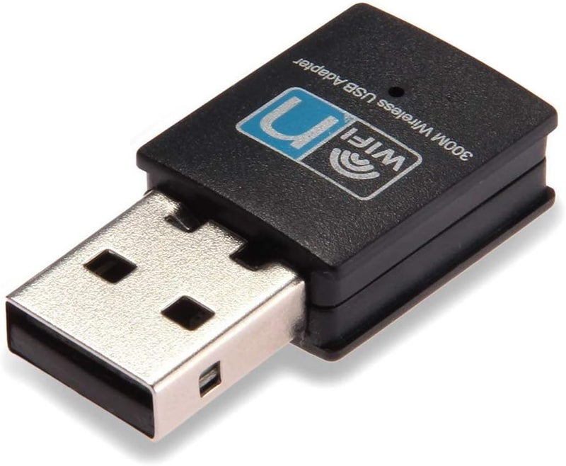 LOTEKOO 300Mbps USB WiFi Adapter, Wireless LAN Network Card Adapter WiFi Dongle for Desktop Laptop PC Windows 10 8 7 XP MAC OS (Plug-and-Play for Windows10) - Image 1